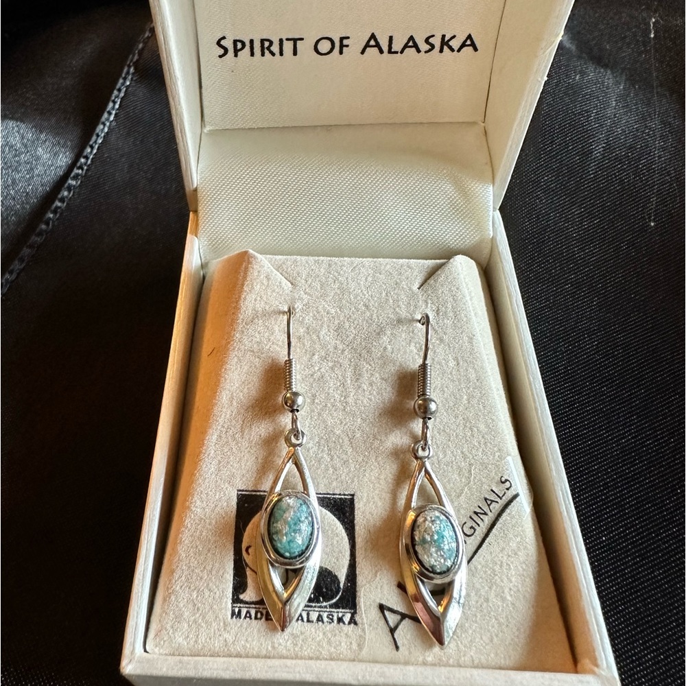Arctic Opal earrings from Alaska